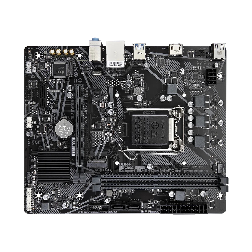 Gigabyte H510M K V2 DDR4 Motherboard For Intel 10th | 11th Gen view 2